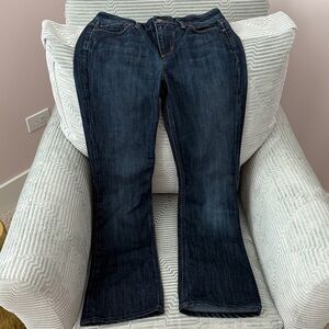 Joe's Jeans Muse Dark Blue Boot Cut Low Rise Jeans. 5 Pockets. Size 27